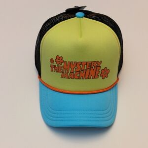 NWT SWAG Mystery Machine Scooby-Doo Trucker Hat Adjustable Blue and Green